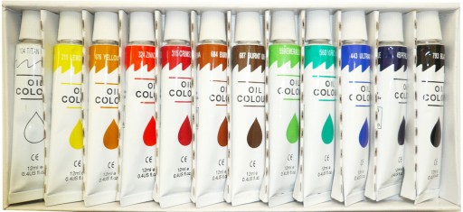 SADA OLEJOVÝCH FAREB OLEJOVÁ FARBA 12 KS x 12 ml