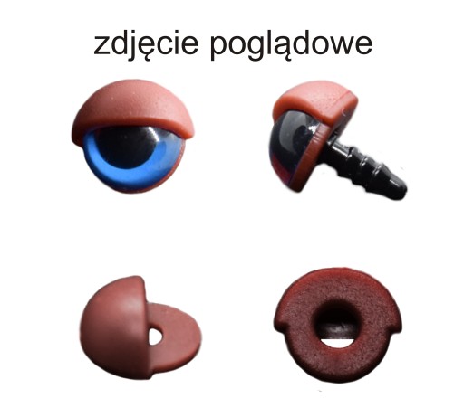 OČNÉ viečka PRE BEZPEČNÉ OČI 10mm RUŽOVÉ