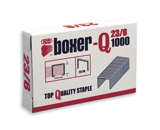 Spony ICO Boxer, 23/8, pozinkované, 1000 ks.