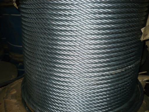 oceľové lano 10mm 6x19 vyťahovač škrabky hnoja