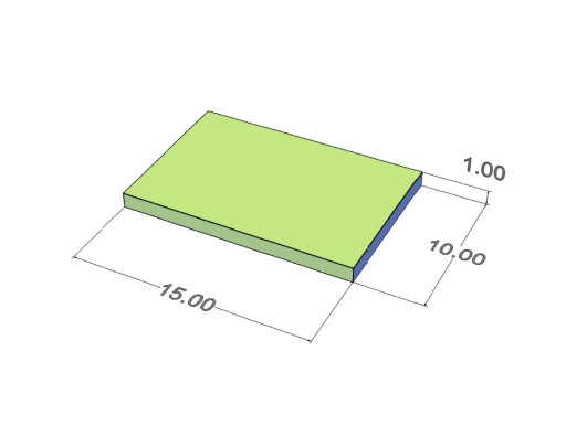 Neodymový tanierový magnet MPŁ 15x10x1 N38 10 ks.