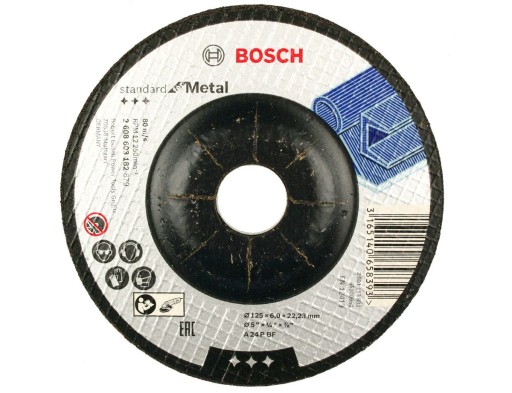 KORUNDOVÝ KOTOUČ BOSCH na brúsenie. oceľ 125/6,0mm