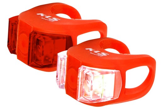 Sada LED osvetlenia na bicykel KELLYS TWINS červená