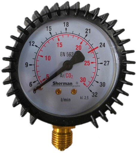 ARGÓN CO2 PRACOVNÝ MANOMETER 32 L/MIN ZÁVIT M12x1,5