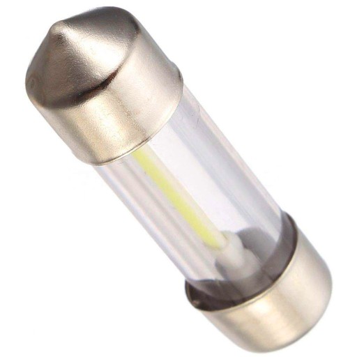 COB vlákno 41 mm LED C3W C5W C10W sklenená trubica