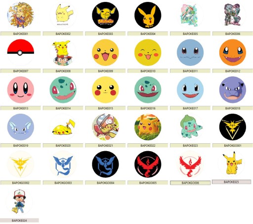 Manga Anime Pokemon Go pripína MNOHÉ DIZAJNY