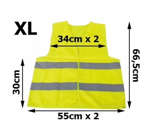 #570 REFLEXNÁ VESTA ŽLTÁ XL