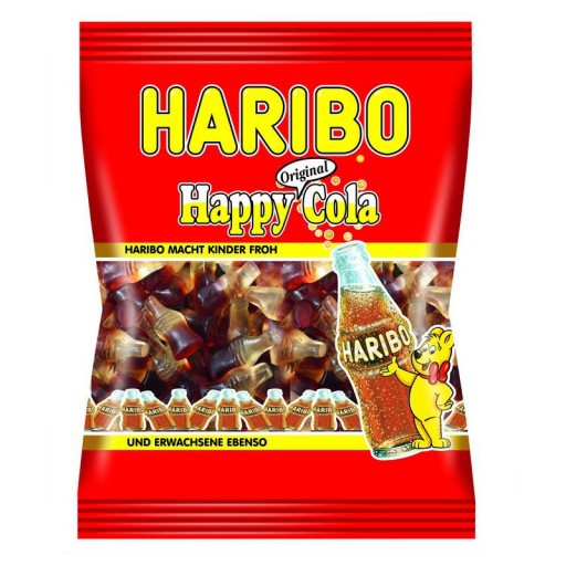 Želé fazuľky Haribo Happy Cola z Nemecka