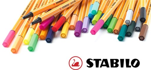 Jemná linka STABILO 88/40, červená