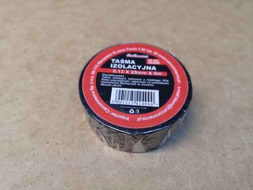 Odolná ČIERNA izolačná páska 25mm x 9m