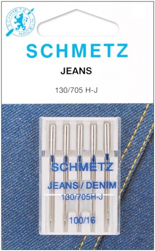 SCHMETZ JEANS POLPLOCHÉ STROJOVÉ IHLY č.90