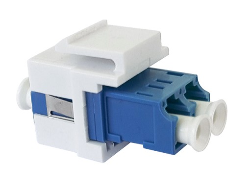 Optický konektor FIBER-OPTIC LC DUPLEX SingleMode, typ KEYSTONE