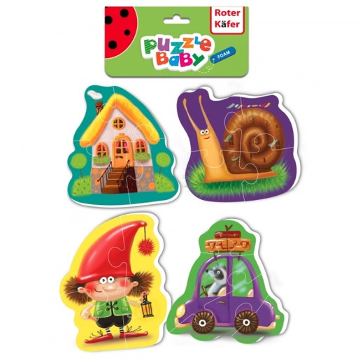 BABY PUZZLE VZDELÁVACÍ SET ROZPRÁVKOVÉ OBRÁZKY HRA PRE DETI ROTER KAFER
