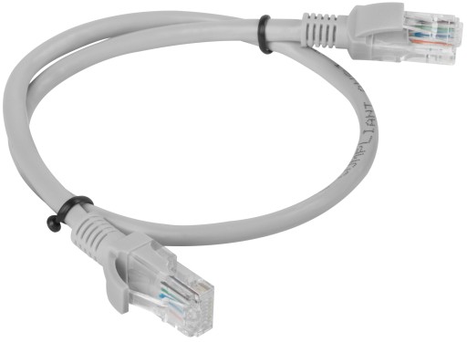 1m RJ45 cat.6 UTP patchcord šedý sieťový kábel