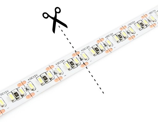 LED PÁS 12V 3014 204LED 1M IP20 TEPLÁ BIELA