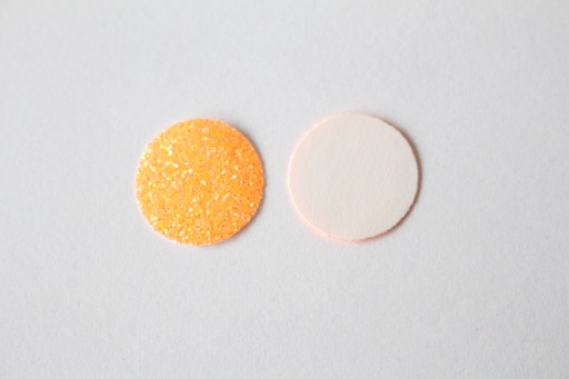 Nažehľovacie nášivky fluo oranžová 16mm 10 ks