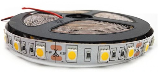 5050 300 LED pás 1 m, teplá biela studená EPISTAR