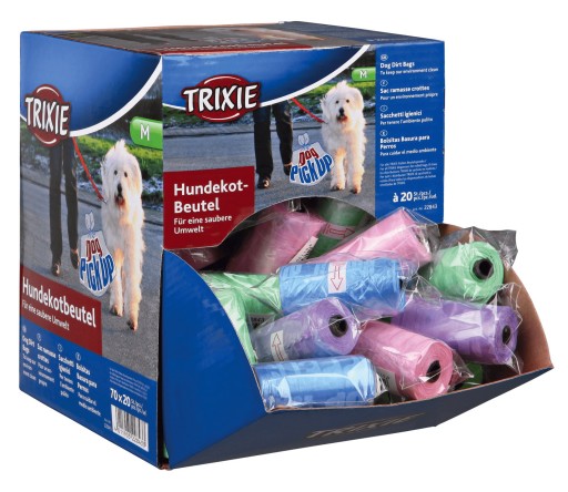 Trixie Farebné vrecká na exkrementy 1 rolka