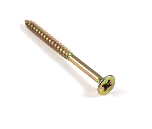 Skrutky do dreva kalené 4,5x60 mm 1kg POZINKOVANÉ, zlatožlté