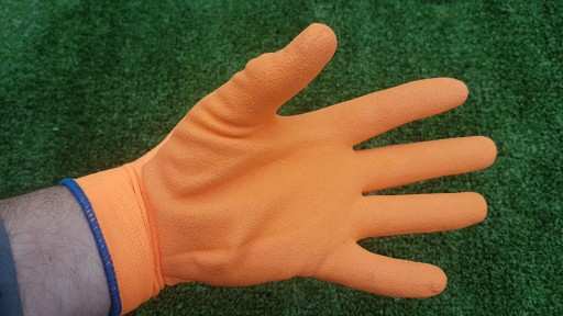 OCHRANNÉ PRACOVNÉ RUKAVICE DRAGON FLUON ORANŽOVÉ, veľkosť 10