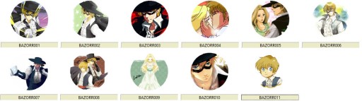 Manga Anime Legend of Zorro špendlíky MNOHÉ DIZAJNY