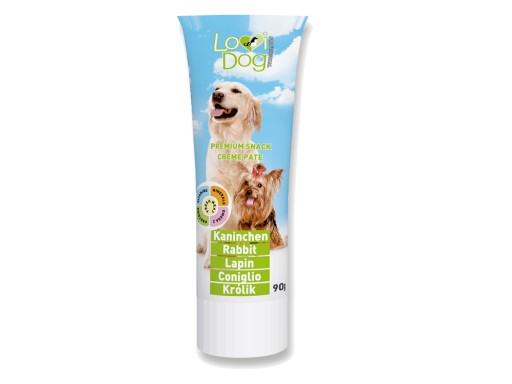 Paštéta pre psov v tube KRÁLIK chutná pochúťka LoviDOG 90g