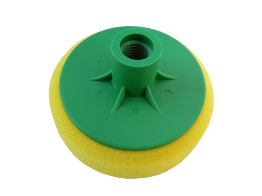 PODLOŽKA LEŠTIACA HUBKA 80mm MINI ZÁVIT M14 ŽLT