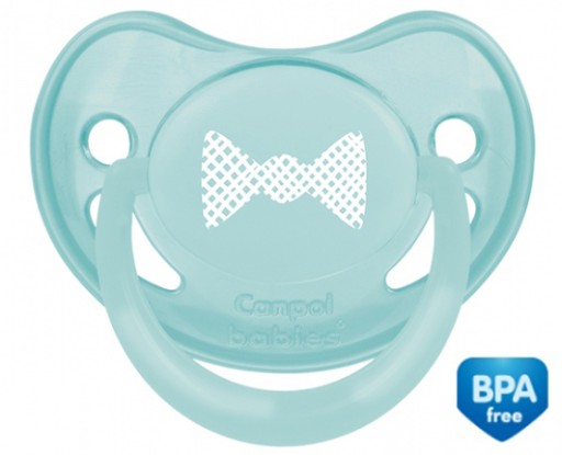 Canpol baby anatomický silikónový cumlík 18 m + zelený 22/421