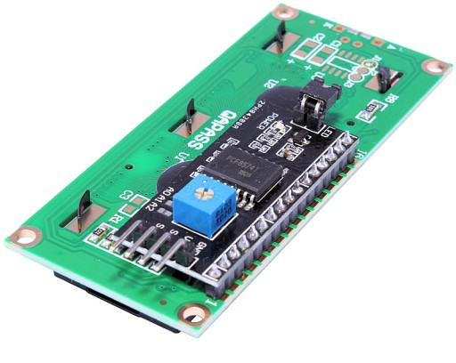 i2C + LCD displej 1602 BLUE HD44780 IIC