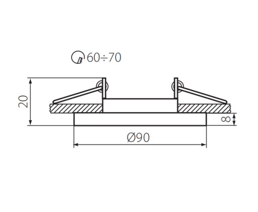 Halogénové sklenené svietidlo pre LED, 230V GU10 CT74