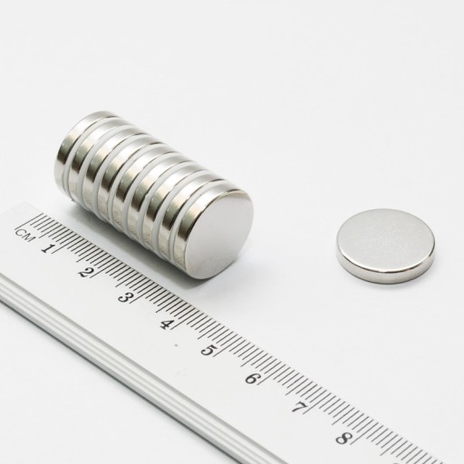 VALEC NEODYMOVÝ MAGNET 17x3 N38 SADA 4 ks