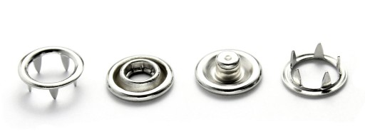 Pružinové západky 7,8 mm. 20 sád detských patentiek