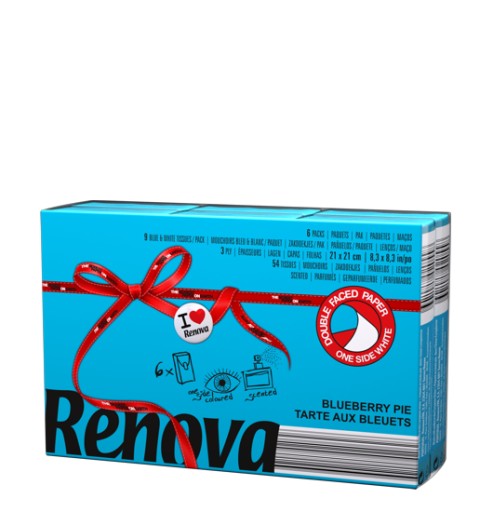 Utierky Renova, modré, 6x9 ks