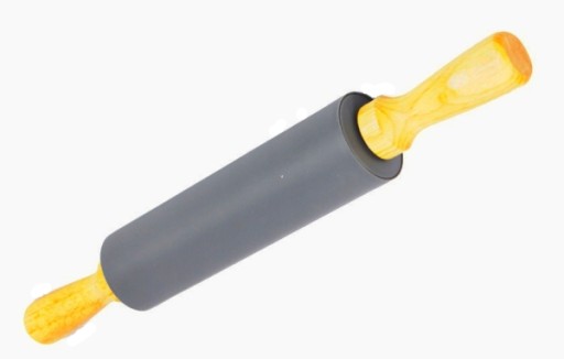 Silikónový kuchynský valček - sivý, 38 cm BB-1512
