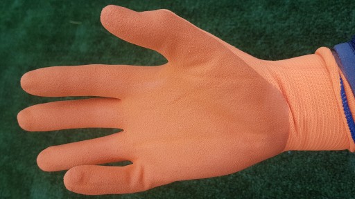 OCHRANNÉ PRACOVNÉ RUKAVICE DRAGON FLUON ORANŽOVÉ, veľkosť 10