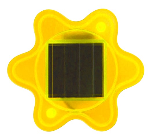 SOLAR LED lampa do kvetinovej záhrady, ŽLTÝ KVET
