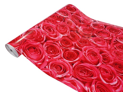 Dyha nábytková fólia PVC tapeta ROSES 45x50cm H74