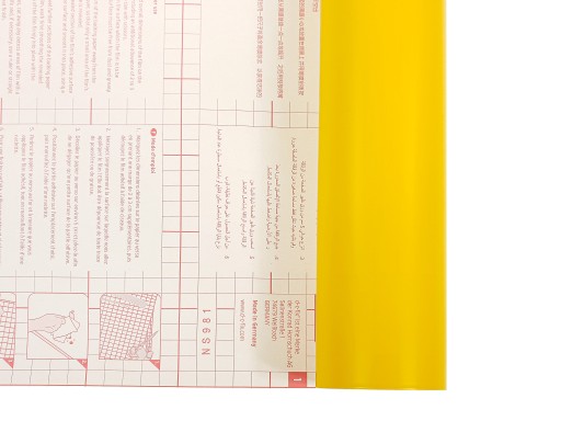 Samolepiaca fólia Dekoratívna nábytková dyha MATNÁ SVETLO ŽLTÁ 45 cm DIY