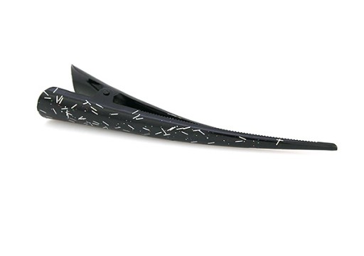 Japonská spona, čierno-strieborná, 12 CM