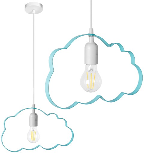 ZÁVISNÉ STROPNÉ LAMPA, OBLAČNÝ LUSTER, FARBY E27