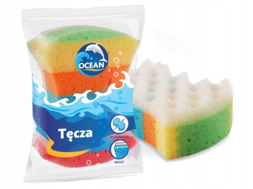 KÚPEĽOVÁ A MASÁŽNA HUBKA S PROFILOM OCEAN HAL RAINBOW