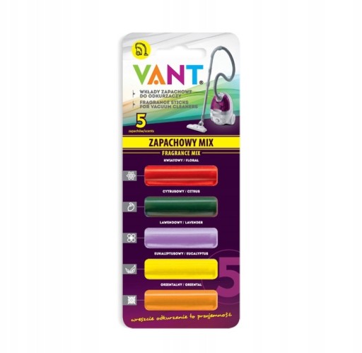 5 X VANT MIX VYSÁVAČ OSVIEŽOVAČ VÔŇA