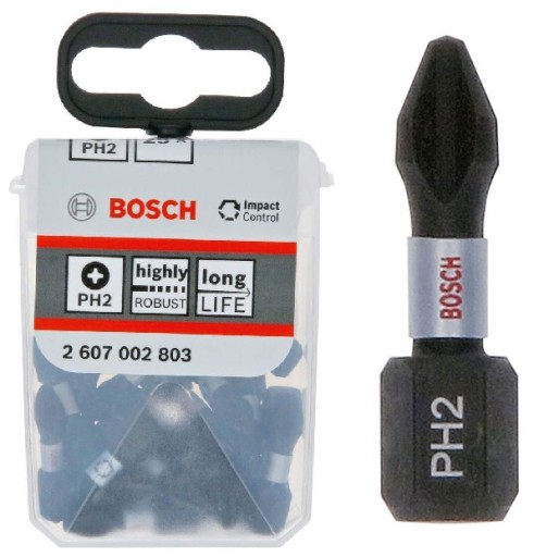 BOSCH IMPACT BIT TIP IMPACT CONTROL PH2 25mm 1ks