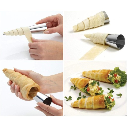 Formy TUBE na pečenie trubičiek s krémom, 12 cm, 10x