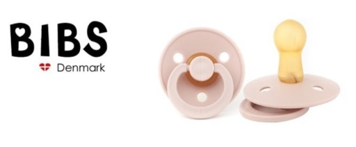 BIBS gumový upokojujúci cumlík Hevea S 0+ BLUSH