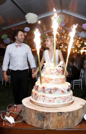 TORTA FONTÁNA narodeninová svadobná torta svetlice dlhá XXL 25 cm 2 ks