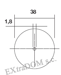 Rezné kotúče korundové kotúče 38mm Proxxon 5 ks 28820