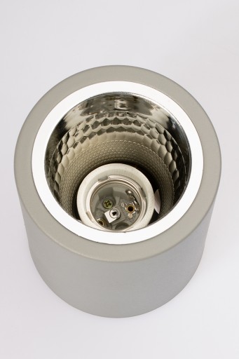 Prisadené stropné svietidlo, trubica POLUX E27, 10 cm