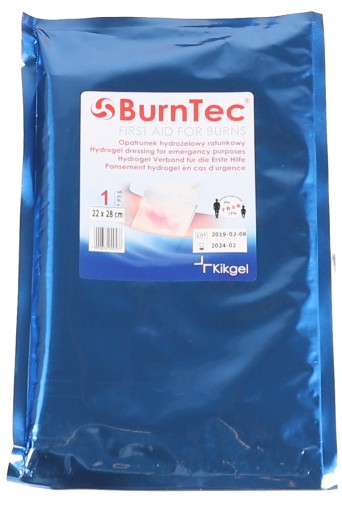 Hydrogélový záchranný obväz 5x5cm BurnTec Kikgel