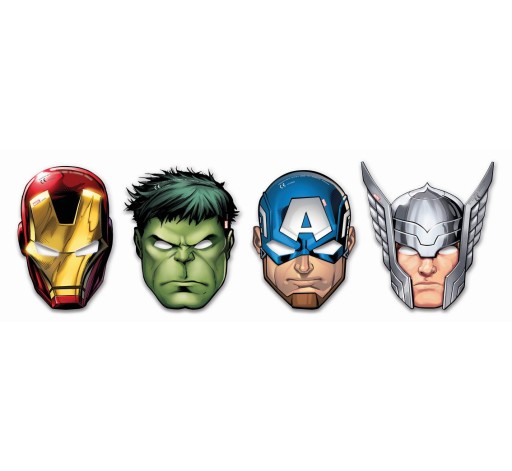 Narodeninové masky Avengers - 6 ks